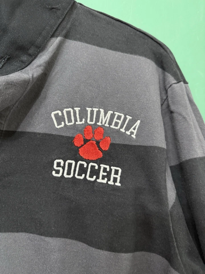 Camisa de rugby de fútbol Columbia para hombre. Sport-Tek pequeño. SKU 87055 Foto 2 de 4