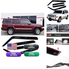 Kucaruce Window Visors Smoke Rain Guards Fit 2006-2010 Jeep Commander 94117