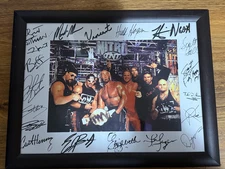 WCW Signed Framed Memorabilia Hulk Hogan Kevin Nash Scott Hall NWO Curt Hennig