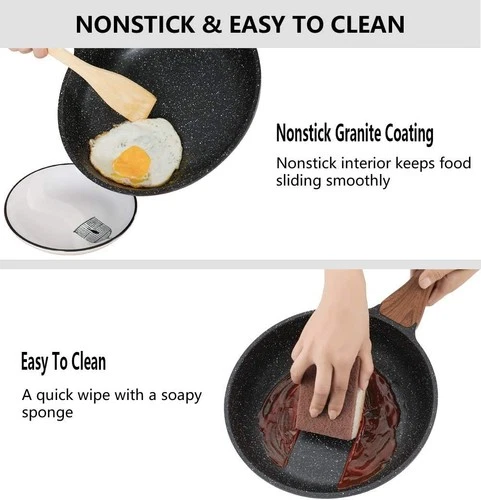 Nonstick Frying Pan Granite Stone Frying Skillet with Nonstick Coating