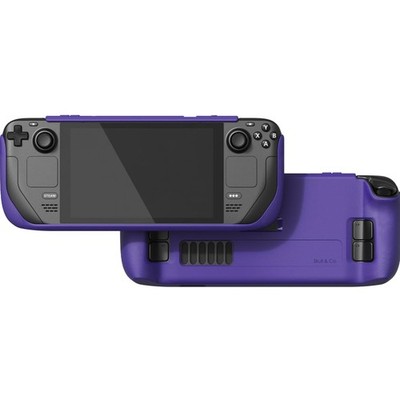 Steam Deck Hülle Schutzcase Silikon Texturierte Griffe Violett