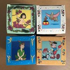 4 Burger King Walt Disney Collectors Glasses With Box Dumbo Pinocchio Peter Pan! — photo 6