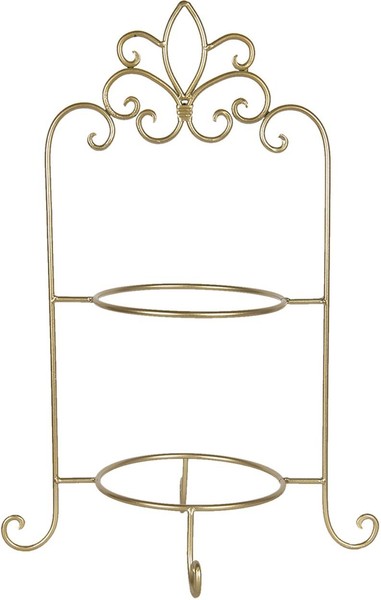 Etagere Eisen Vintage Design 38X30X57 Cm Gold Clayre & Eef W40091GO-image