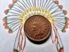 1886 Indian Head Cent Type 1,  Looks Mid AU