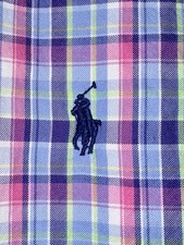 Polo Ralph Lauren Men's Long Sleeve Plaid Button Up Sz Large Cotton Shirt
