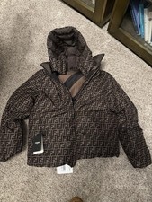 Men  s Women  s Authentic Fendi Puffer Jacket Reversible 50 52 M L See Description