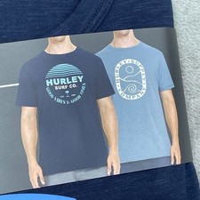 Hurley 2-Pack Mens Graphic T-Shirts Medium Classic Fit Cotton a0629