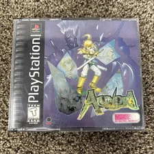 Alundra (PS1, 1998) Game Disc, Case & Manual --No Map -- Tested & Working