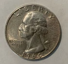 1964 Washington Quarter Silver D (Denver) Uncertified Circulated Ungraded  (H)