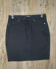 Levi's Denim Skirt Size 29 Size 8 Blue Dark Wash 5 Pockets Red Tab Mini Skirt
