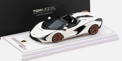 TSM MODEL, LAMBORGHINI Sian roadster 2020 Blanc, échelle 1/43, TSM430832 - Photo 1/2