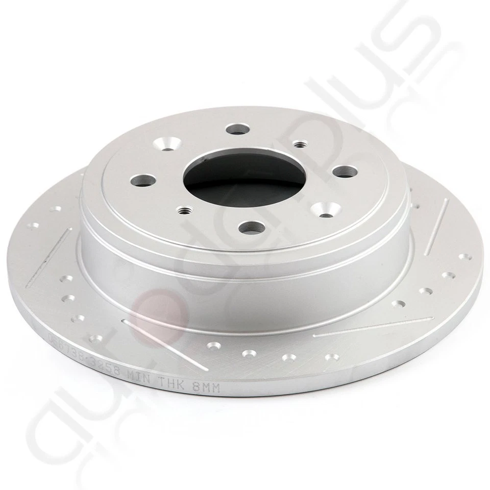 Rotores de freno traseros y pastillas de cerámica para Acura Integra Honda Civic CRX Prelude Foto 3 de 4