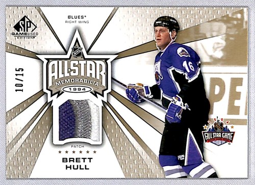 Brett Hull 2023-24 SP Game Used All-Star Memorabilia Patch /15 #RR-BH *PBR* St.