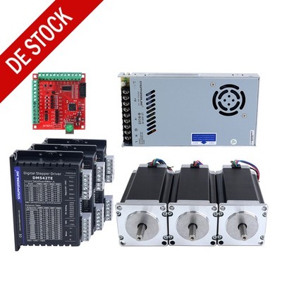3 Achsen 3Nm Nema 23 Schrittmotor CNC Router Kit w/ Power & Board Controller