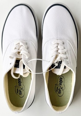 Sperry Top Sider Classic CVO Men 10.5 White Canvas Boat Deck Lace Sneakers Shoes