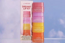 Laneige Dreamy Lip Kit Sleeping Mask Set Minis Berry Candy Mango Peach Tea Lot 4
