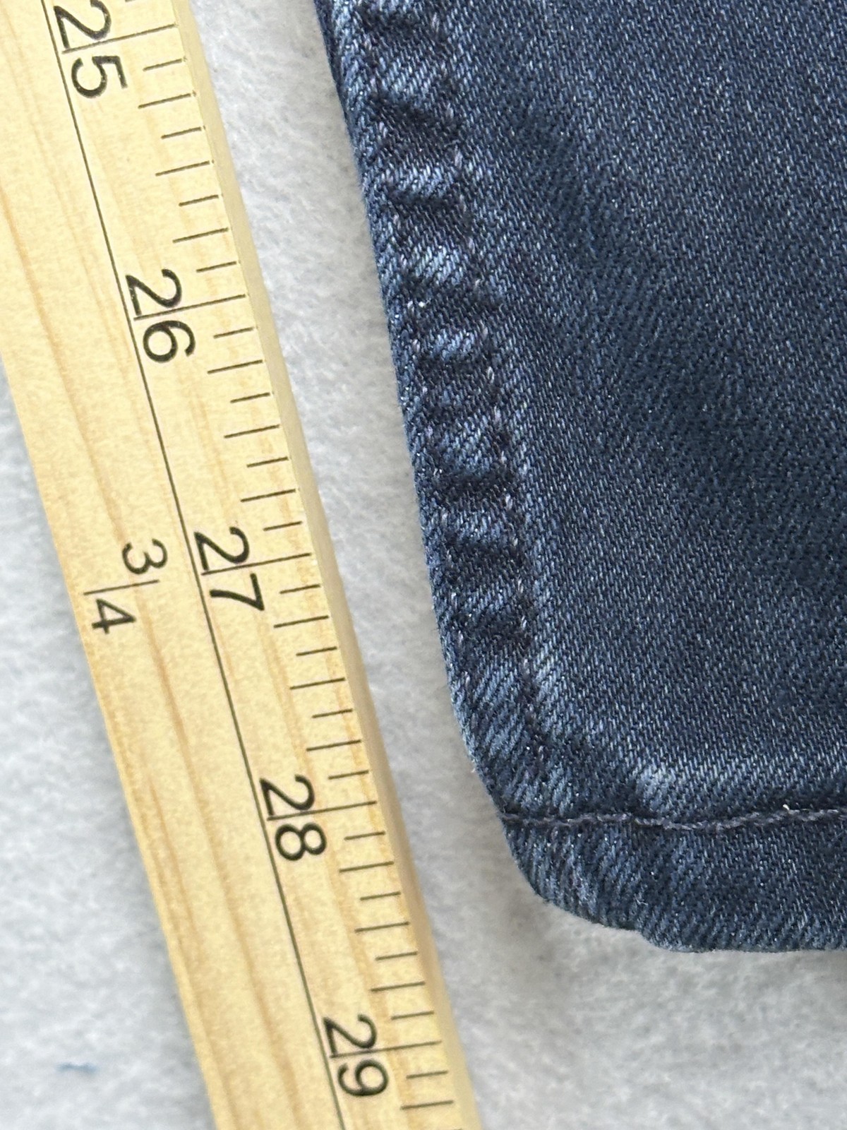 Levi's 502 Jeans Mens 38x32 Blue Dark Wash Tapered Stretch Denim Pants Casual thumbnail 9