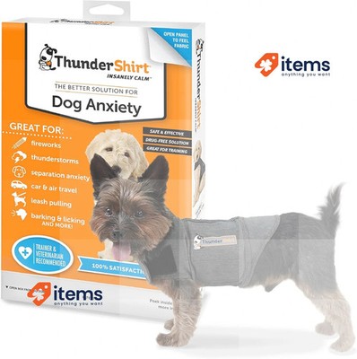 ThunderShirt Beruhigungsjacke Für Hunde Calming Jacket Hund Welpen XS Grau