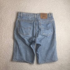 Vintage Levis 550 Relaxed Fit Denim Shorts Mens 31 Orange Tab Made in USA 90s