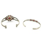Carolyn Pollack Relios Sterling Red Coral Rings Cuff Bracelet Lot of 8 #S5608-2 — photo 3