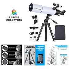 High Powered Refractor Telescope for Kids  Adults - Great Gift for Stargazers