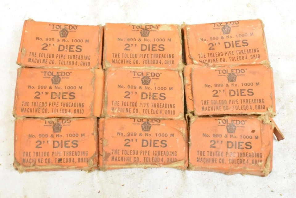 9 NOS Sets of Toledo Bolt Pipe Threading Dies all are 2" - Image 2 of 4