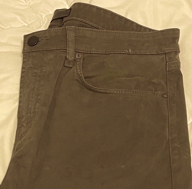 J Brand Womens Army Green Wide Leg Casual Pants