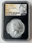 2023 Silver Peace Dollar 1 Oz .999 Silver $1 Advance Releases NGC MS70