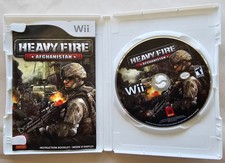 Heavy Fire Afghanistan (Nintendo Wii, 2011) CIB, Complete -- On Rails Shooter