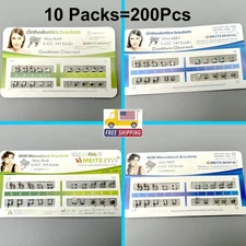 10Sets Dental Orthodontic Brackets MIM Monoblock Mini Roth/MBT 022 345 Hooks