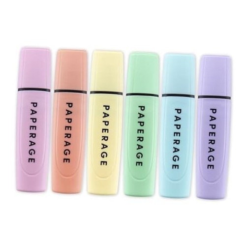 Recycled Highlighters, Assorted Pastel Colors, Broad Chisel Tip Marker Pen &