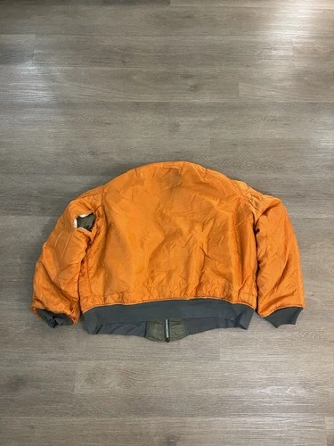Vintage 80s Alpha Industries MA-1 Flight Bomber Jacket XXX-Large Olive Green USA image 10