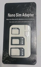 4-in-1 SIM Card Adapter Kit Nano Micro to Standard + Ejector Pin Tool