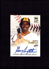 2001 Topps #GAA-GT Garry Templeton Golden Anniversary Autographs