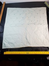 Light Blue Square Quilted Sham/Pillowcase 100 Cotton 26"x26" Net weight 9.6oz