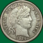 1914 Barber Dime Choice Extremely Fine XF+/AU Coin #41982
