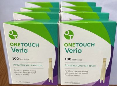 #ad One Touch Verio Diabetic Blood Glucose Test Strips NEW 800 Count 11 26 1 27 $170.00