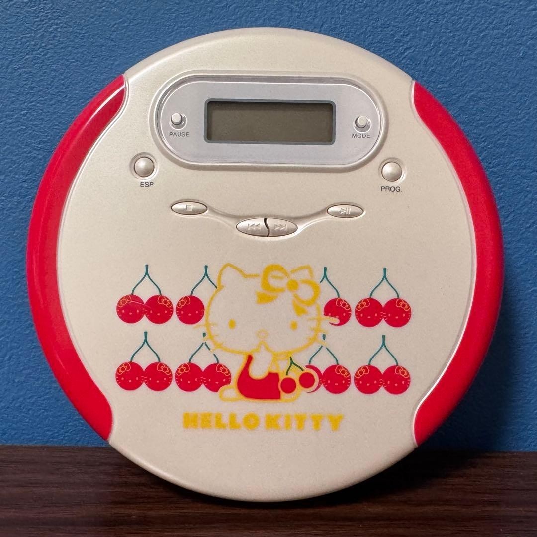 Hello Kitty Retro Portable CD Player (Tested and Working) USED