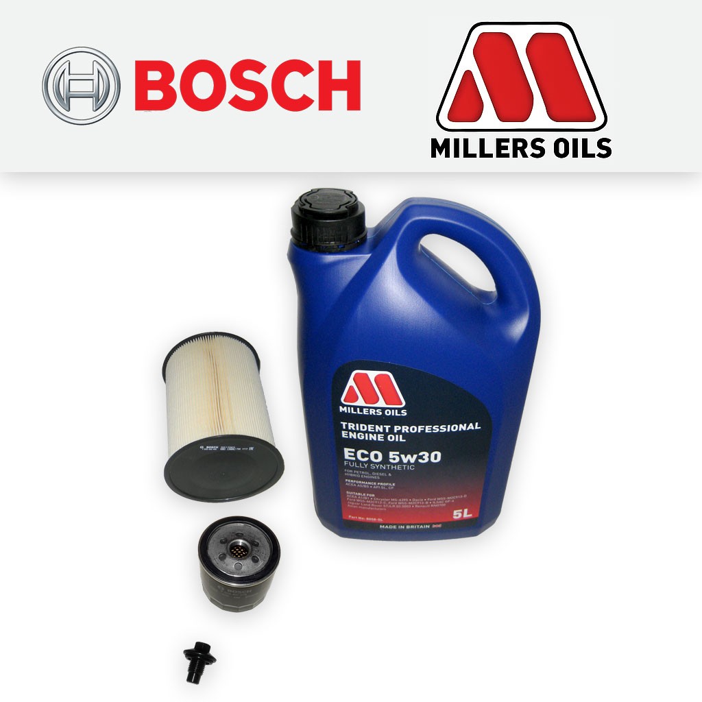 SERVICE KIT for VOLVO V50 1.6 16V OIL AIR FILTERS +5L 5w30 FS OIL (2007-2012)
