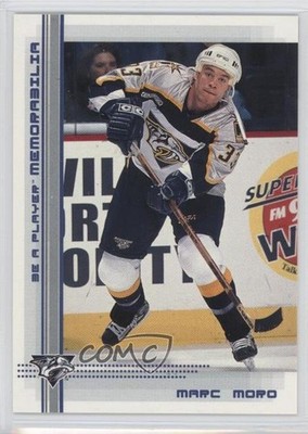 2000-01 ITG Be A Player Memorabilia Sapphire 68/100 Marc Moro #50 Rookie RC 1v9