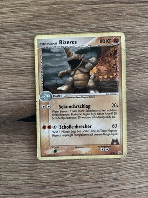 Pokemon Karte Team Magmas Rizeros 22/95 EX Team Magma vs. Team Aqua Deutsch