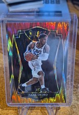 2020-21 Panini Select - Premier Level Isaac Okoro #182 Red White Orange Flash...