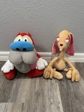 Ren And Stimpy 1992 Vintage Plush Toys, Pre Owned but in good condition