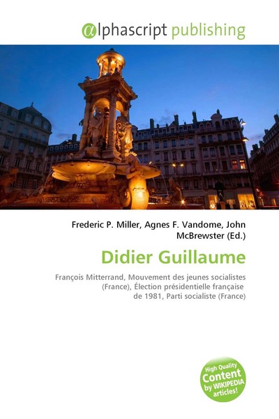Frederic P. Miller (U. A.) | Didier Guillaume | Taschenbuch | FranzöSisch (2026)-image