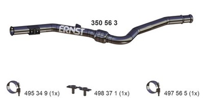 ERNST Abgasrohr 350563 für KLASSE MERCEDES CLS C218 nach Rußpartikelfilter Model