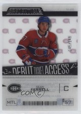 2023 Upper Deck Credentials Debut Ticket Access Acetate /149 Sean Farrell 1e7g