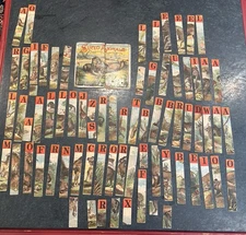 Antique childrens game puzzle Sliced Animals Selchow & Righter 1875. 1800s