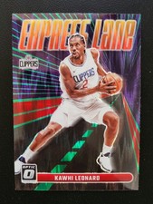 2023-24 Panini Donruss Optic - Express Lane Kawhi Leonard #4 Green Shock Prizm