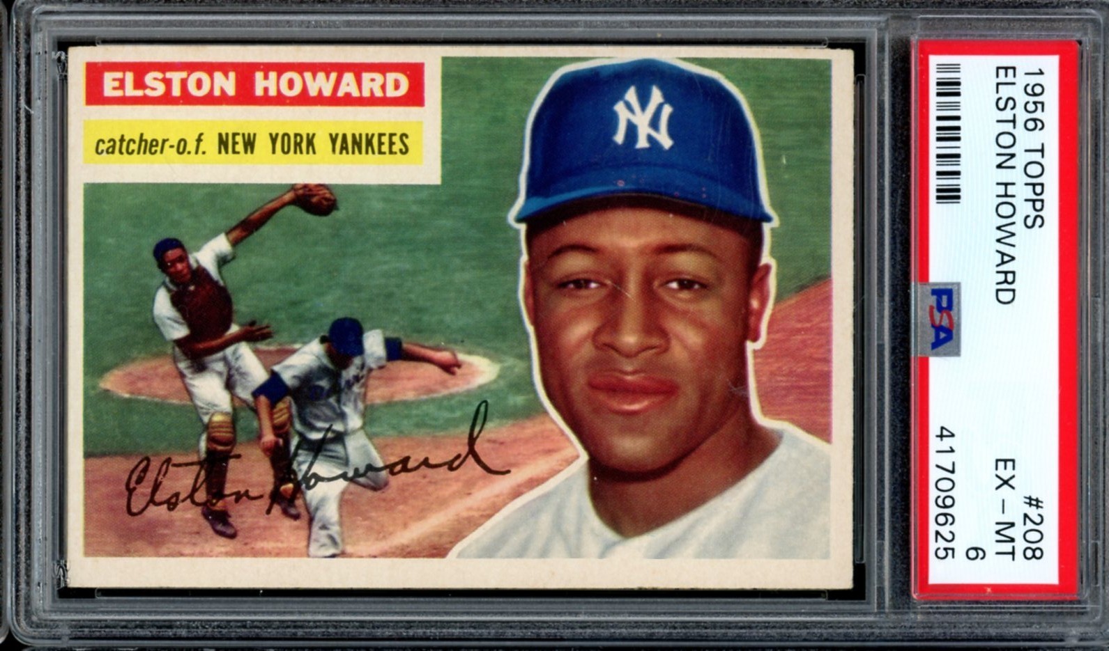 1956 Topps Baseball #208 Elston Howard PSA 6