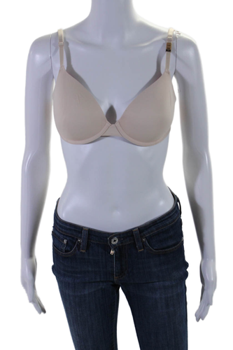 Victorias Secret Womens Hook Back Wireless Wear Everywhere T Shirt Bra Nude 32D